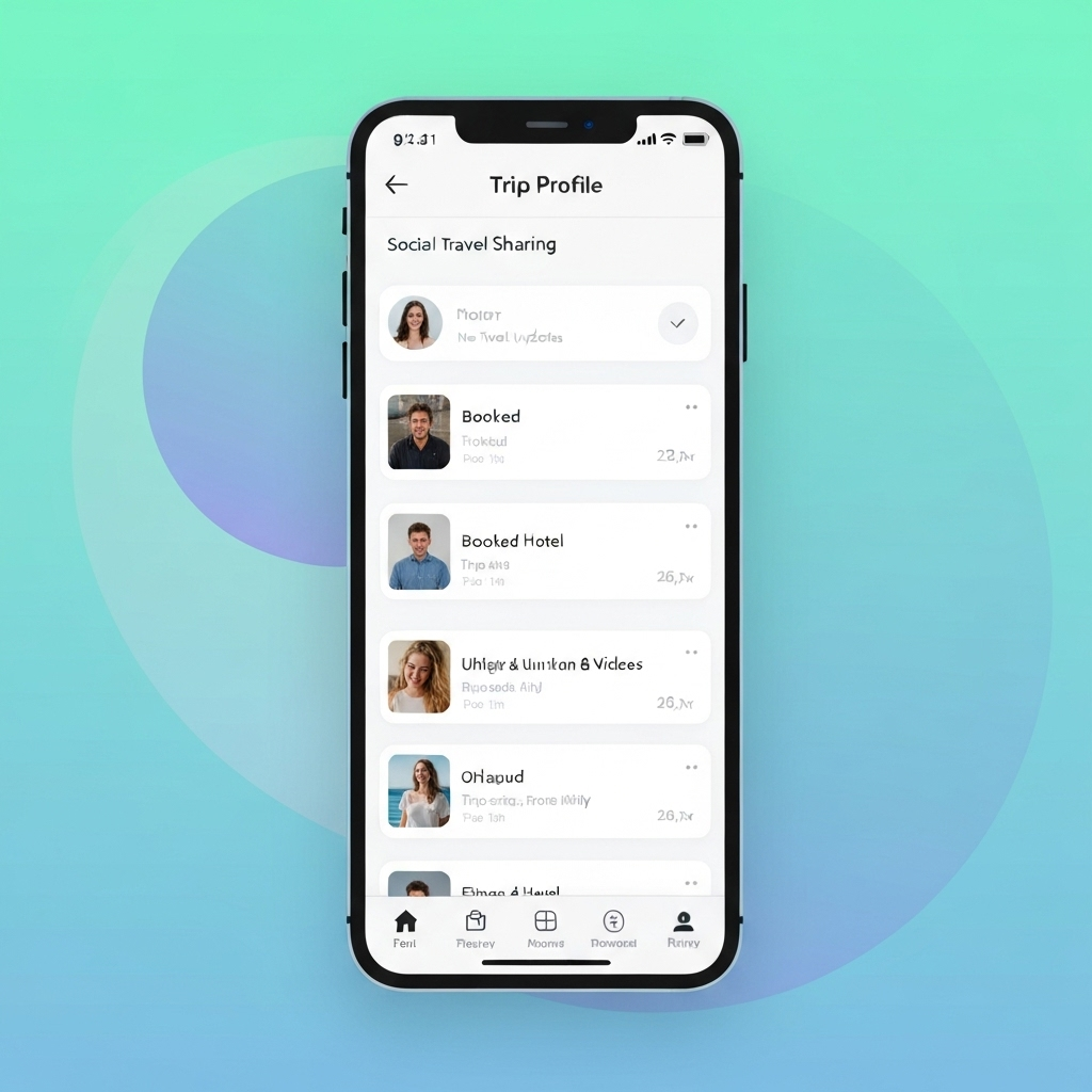 Voyrai app screenshot - social sharing